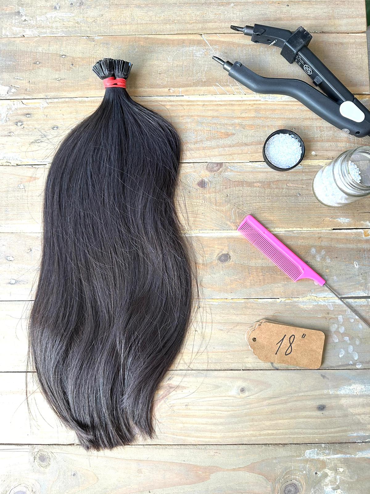 18" K-Bonds Brunette 3.0 50g Hair