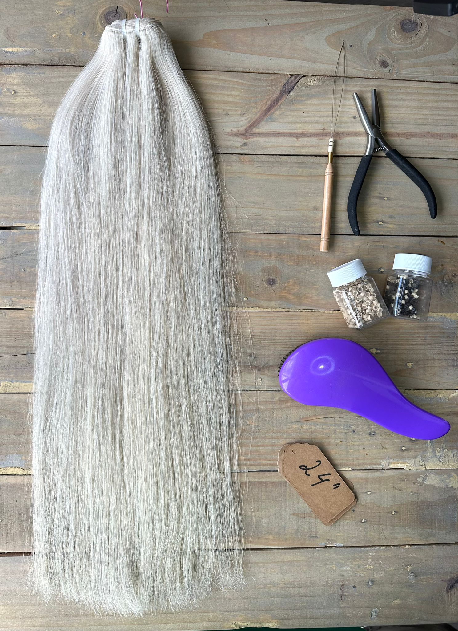 24" Weft Blonde 12.0 50g Hair