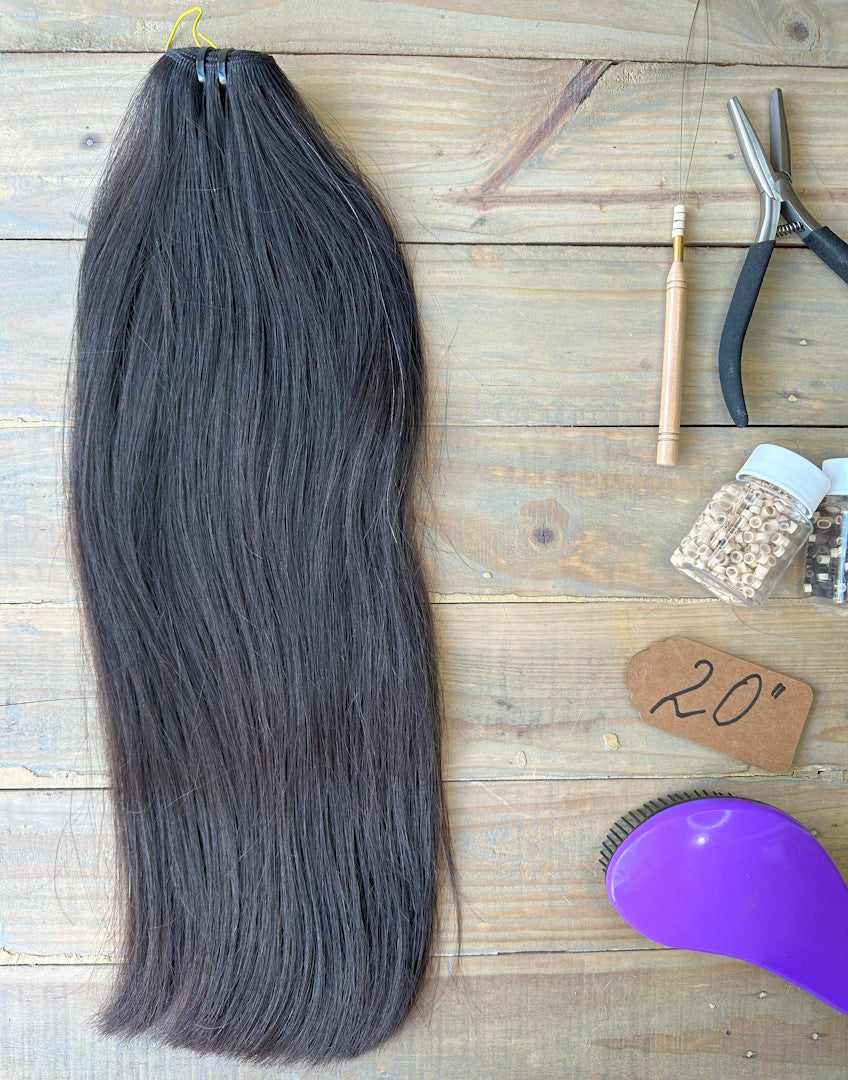 20" Weft Brunette 3.0 50g Hair