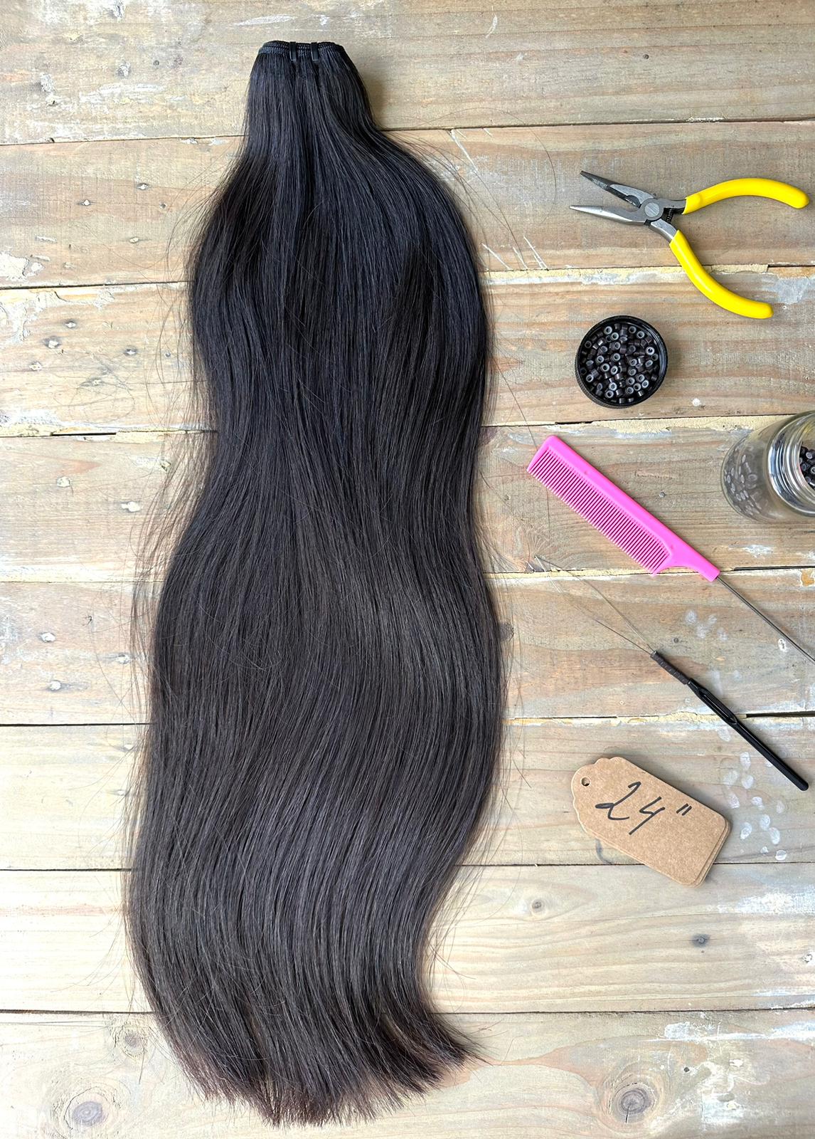 24" Weft Brunette 3.0 50g Hair