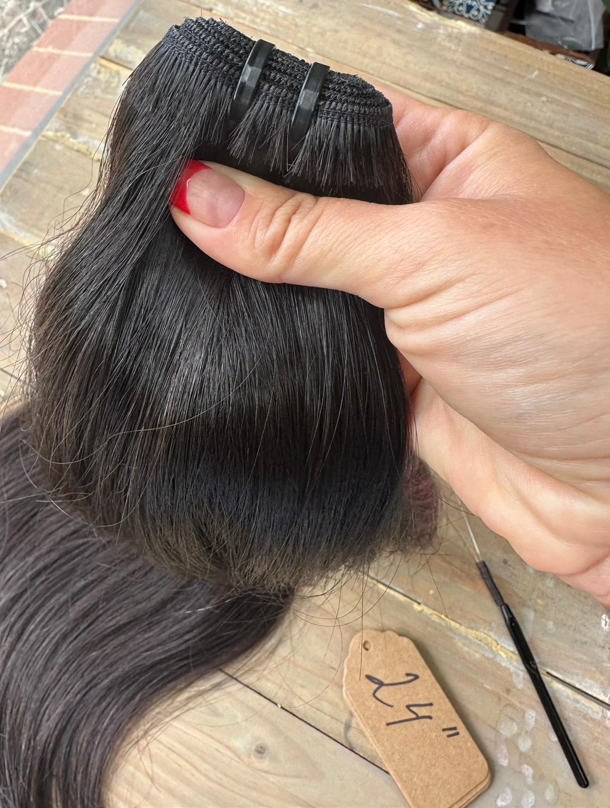 24" Weft Brunette 3.0 50g Hair