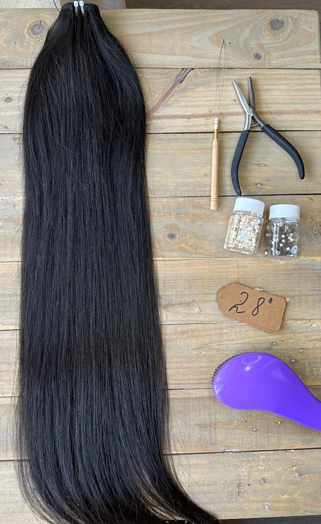 28" Weft Brunette 3.0 50g Hair