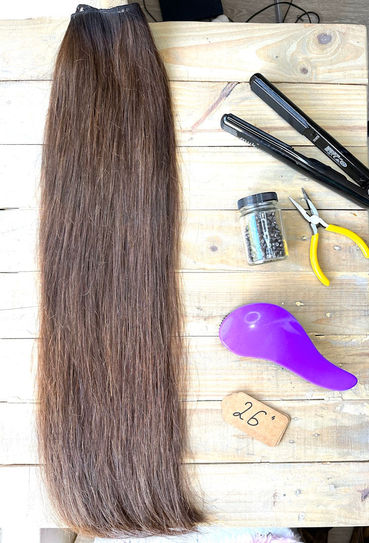26" Weft Brown 5.0 50g Hair
